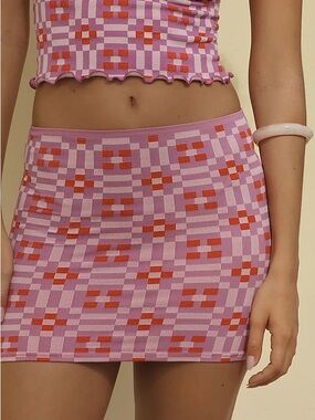 Anthropologie NWT Celandine Seamless Knit Mini Skirt size L/XL
